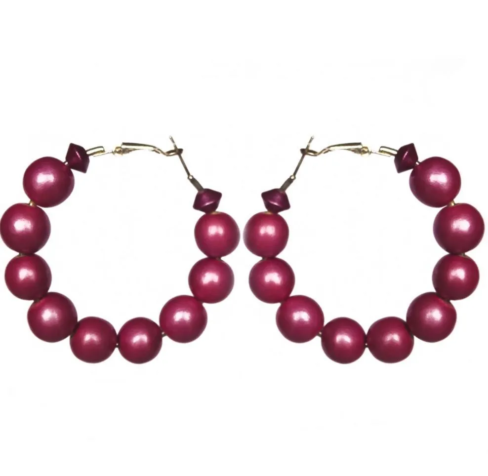 Metallic Hoop Earrings