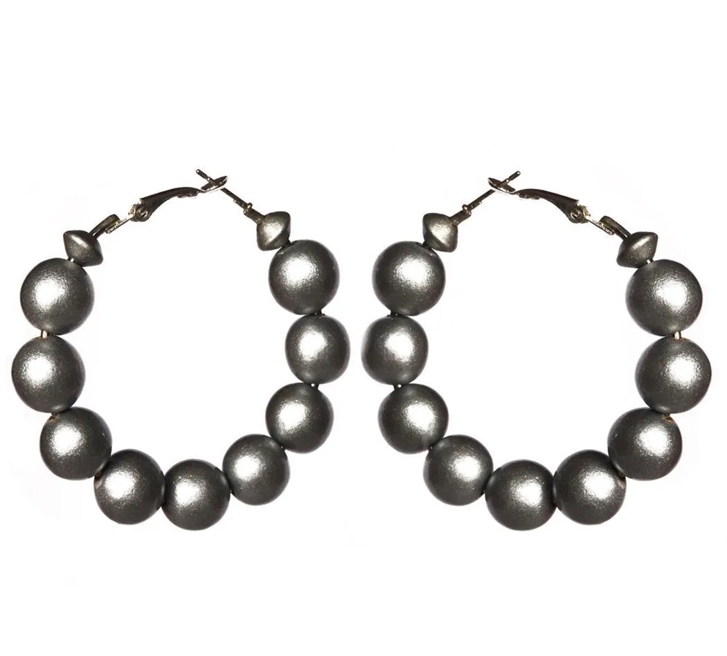 Metallic Hoop Earrings