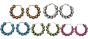 Metallic Hoop Earrings