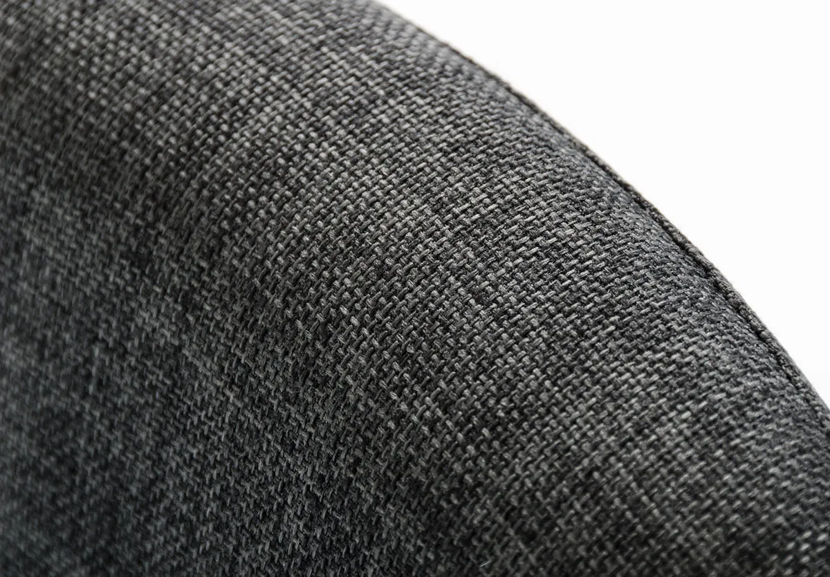 Modrest Williamette Modern Dark Grey Fabric Bar Stool