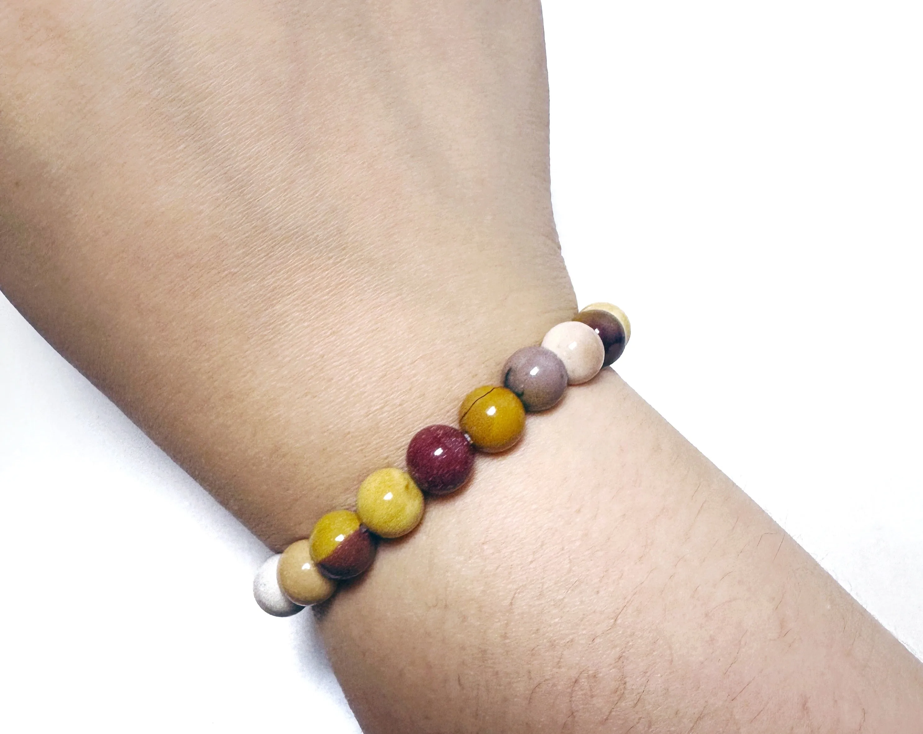 Mookaite Beaded Bracelet