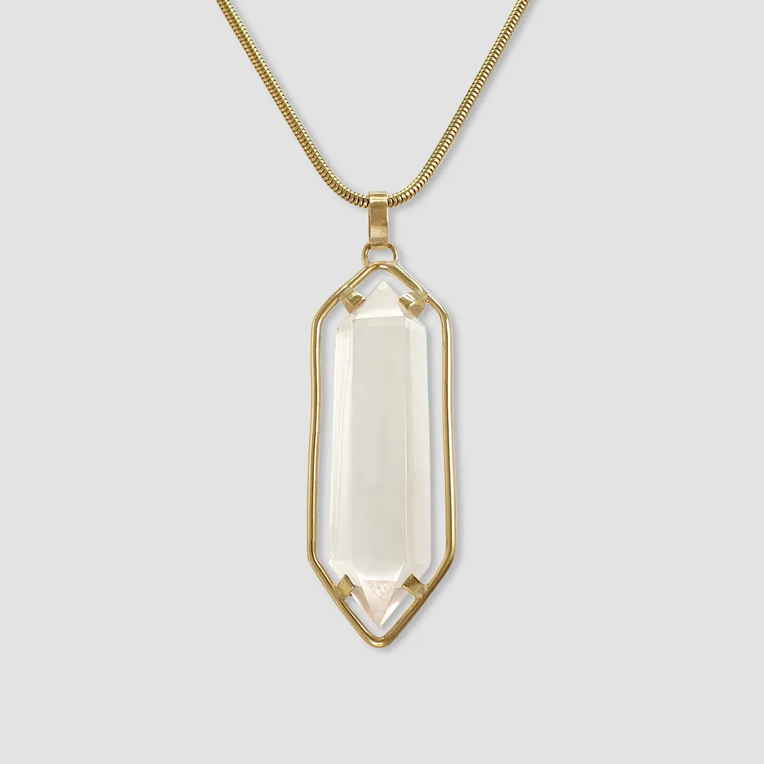 Multi-Facet Clear Quartz Point Pendant Limited Edition 1 *SOLD*
