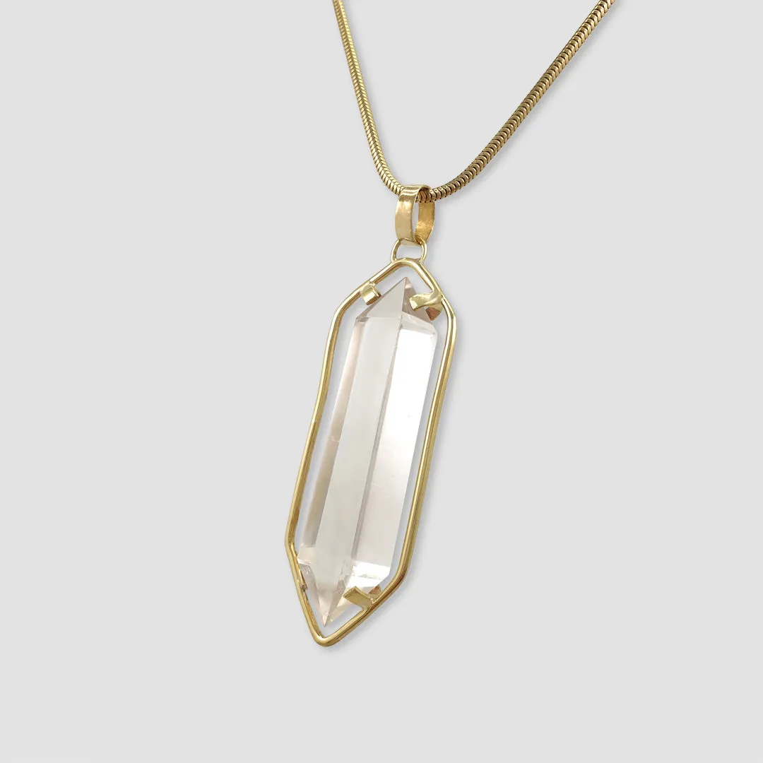 Multi-Facet Clear Quartz Point Pendant Limited Edition 1 *SOLD*