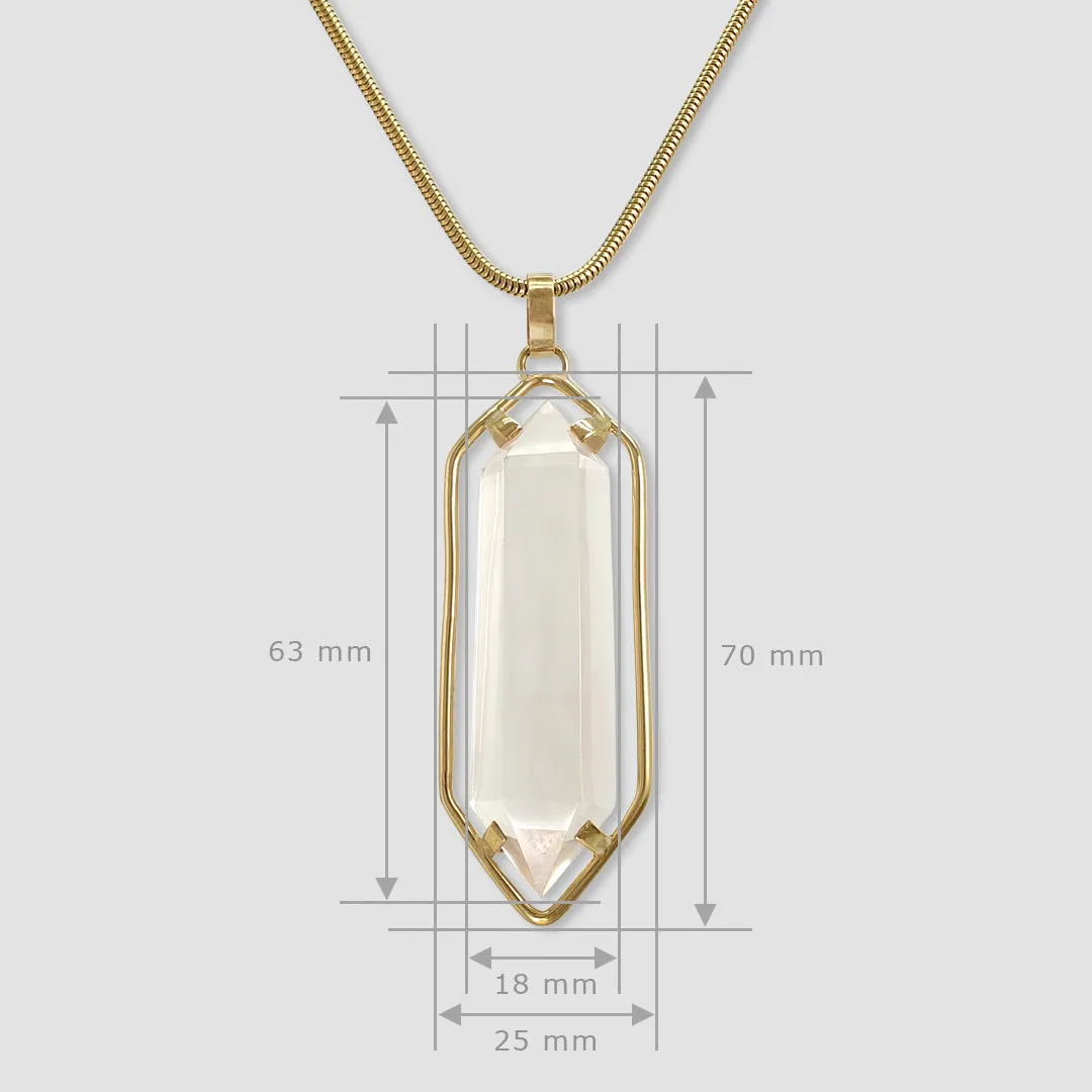 Multi-Facet Clear Quartz Point Pendant Limited Edition 1 *SOLD*