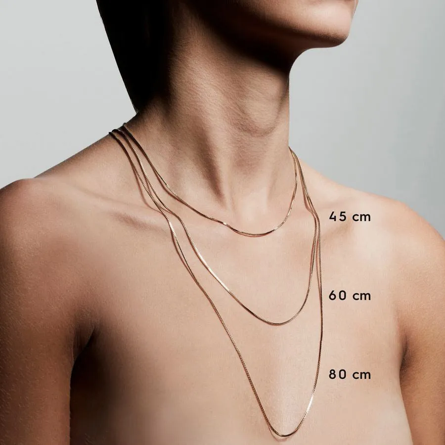 NANCY necklace 45 cm silver-plated