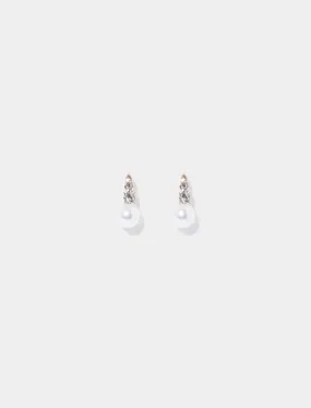 Naomi Pearl Stone Stud Earrings