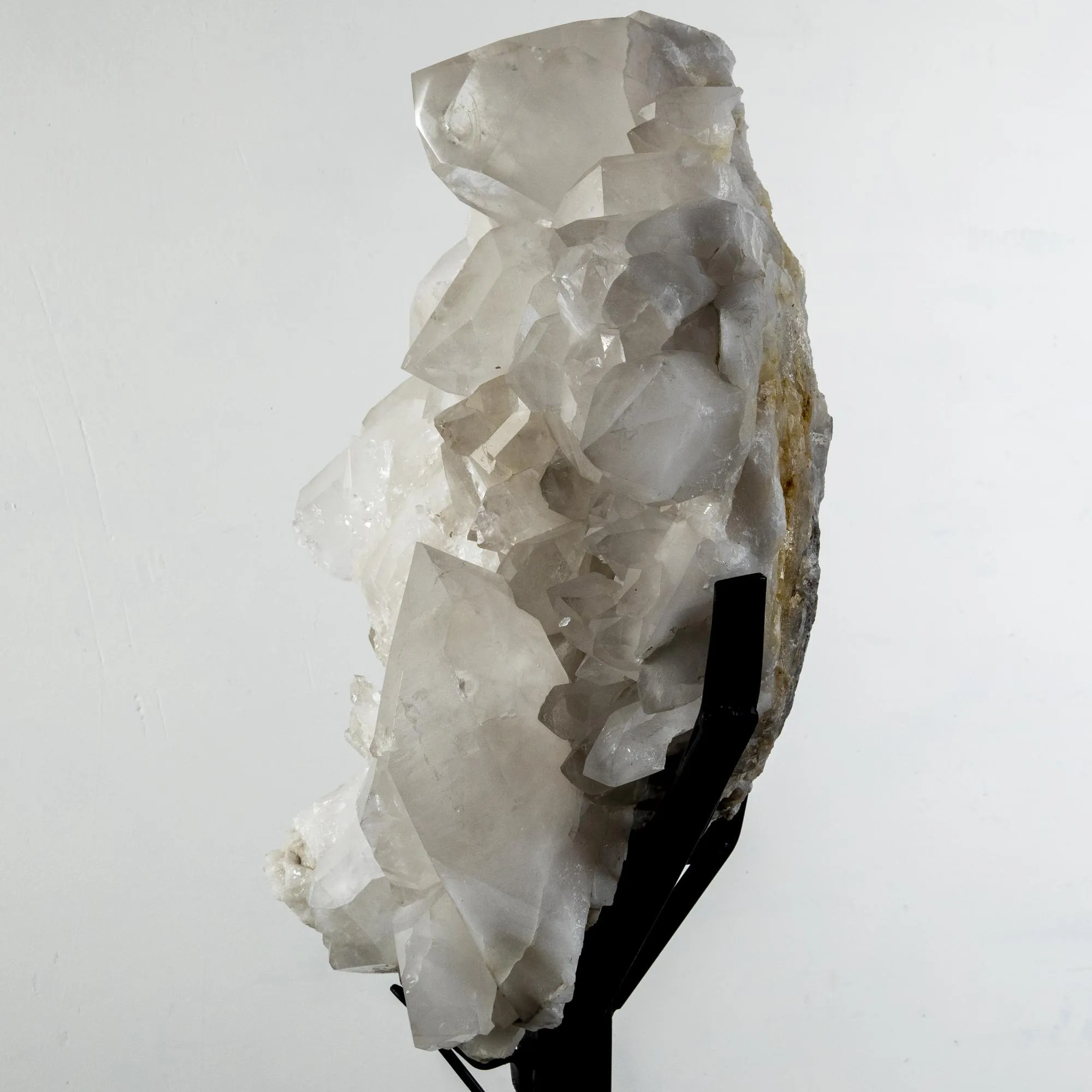 Natural Brazilian Quartz Cluster on Custom Stand - 55” / 214 lbs