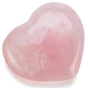Natural Rose Quartz Heart Carving from Madagascar -3"