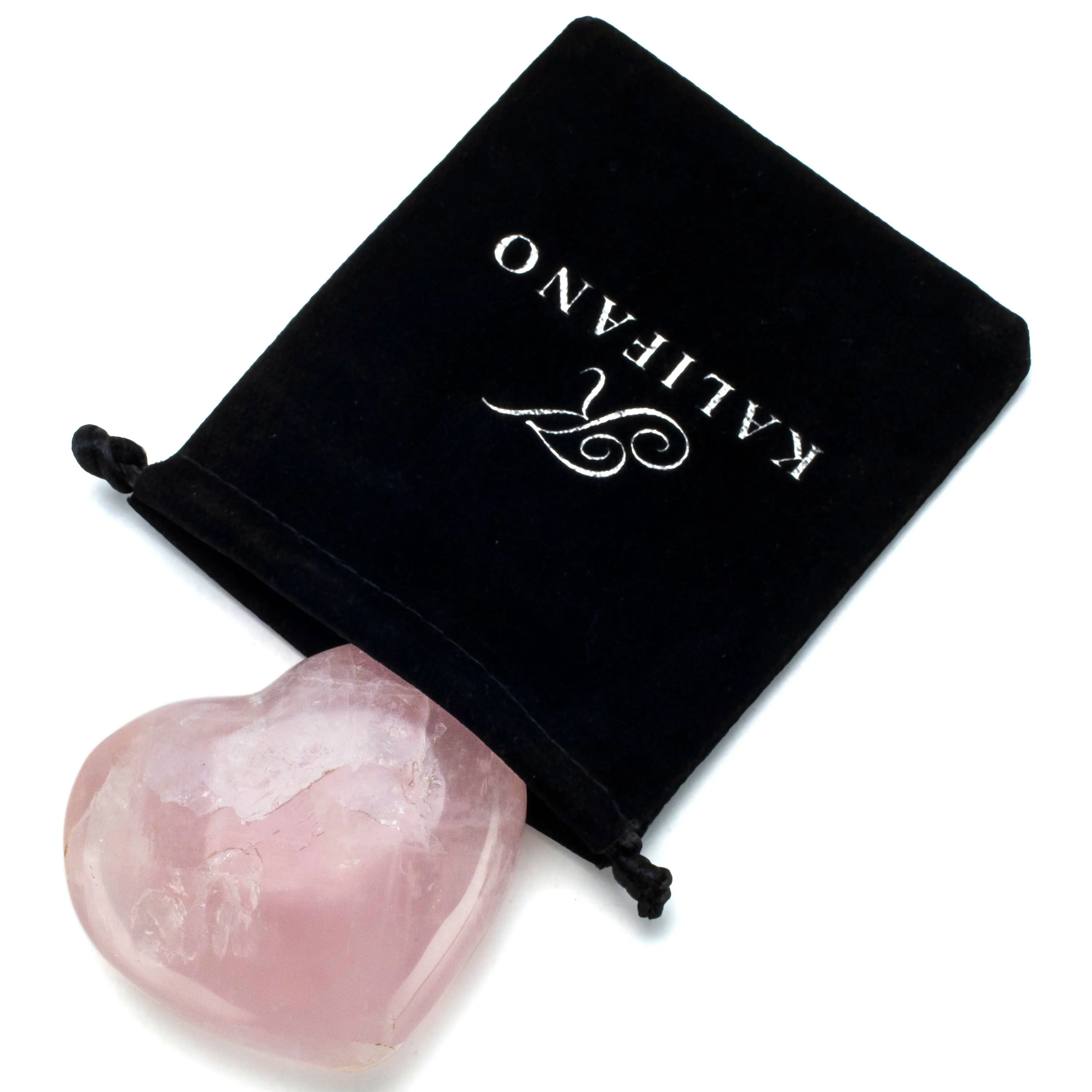 Natural Rose Quartz Heart Carving from Madagascar -3"