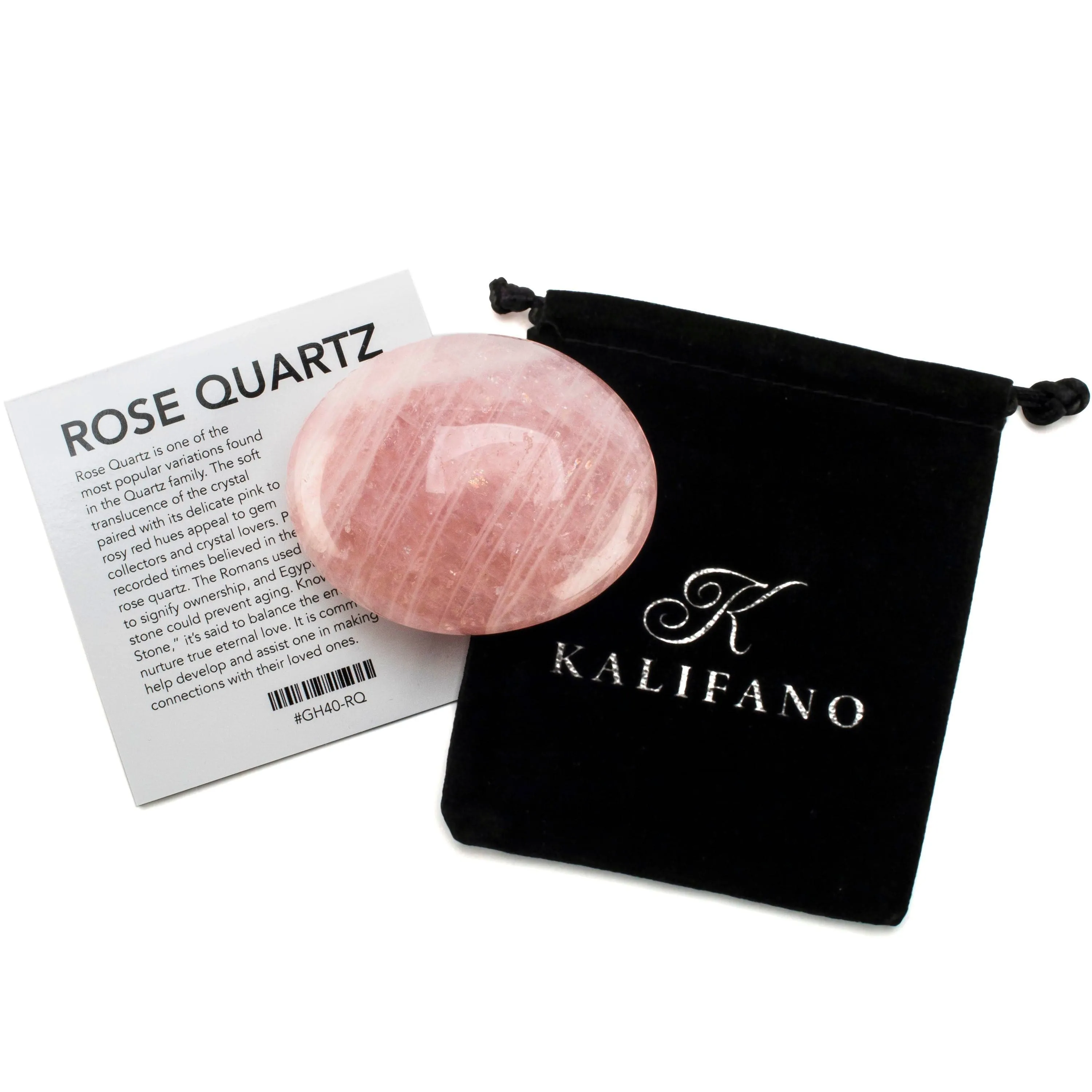 Natural Rose Quartz Palm Stone Carving from Madagascar -3"