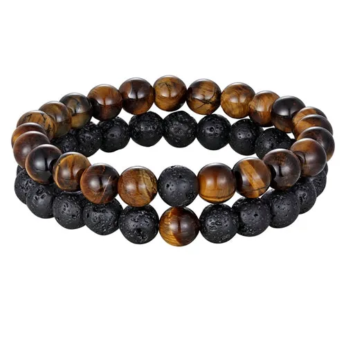 Natural Stone Yoga Beaded Bracelet