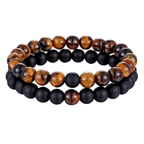 Natural Stone Yoga Beaded Bracelet