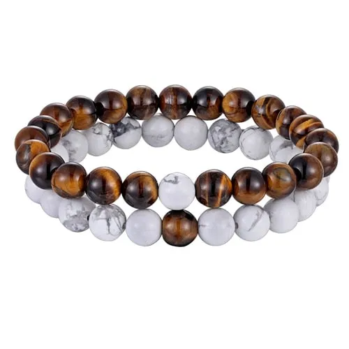 Natural Stone Yoga Beaded Bracelet