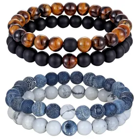 Natural Stone Yoga Beaded Bracelet