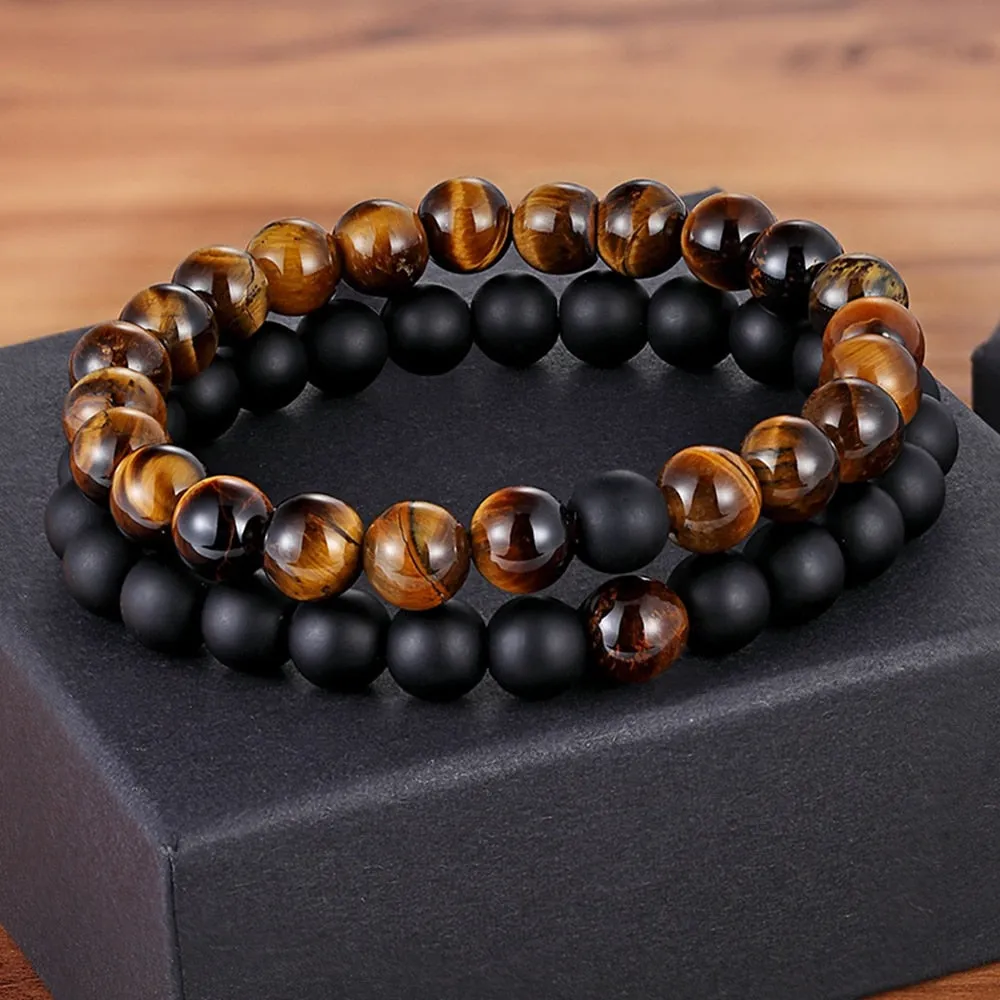 Natural Stone Yoga Beaded Bracelet