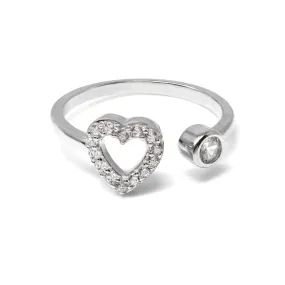 Open Love Ring - Sterling Silver