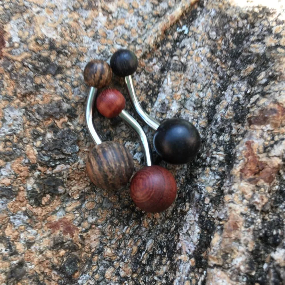 Organic Wood Classique Belly Rings