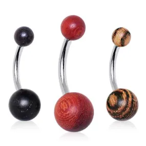 Organic Wood Classique Belly Rings