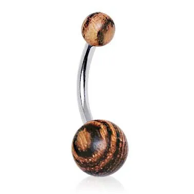 Organic Wood Classique Belly Rings