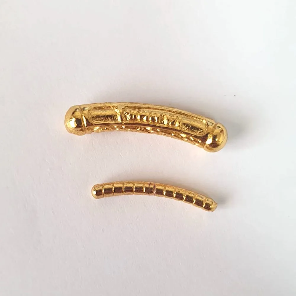 Original Gold Leaf Temple Bangle with Mantra | Red Gold (Copper)
