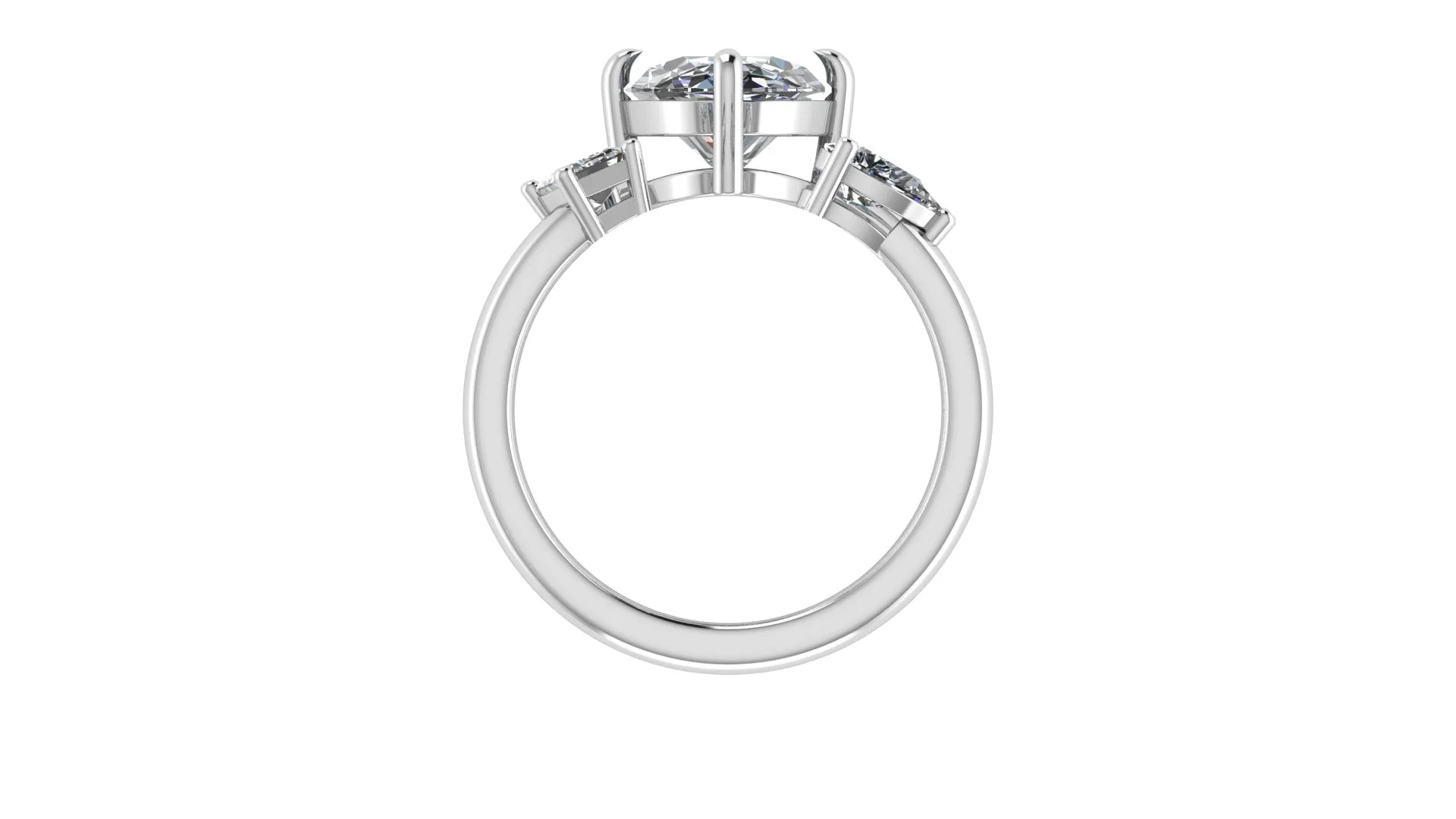 Oval  Brilliant Combo Ring Set