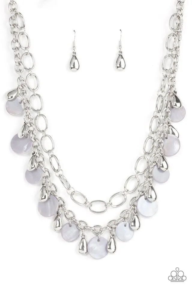 Paparazzi Necklace ~ Beachfront Fabulous - Silver