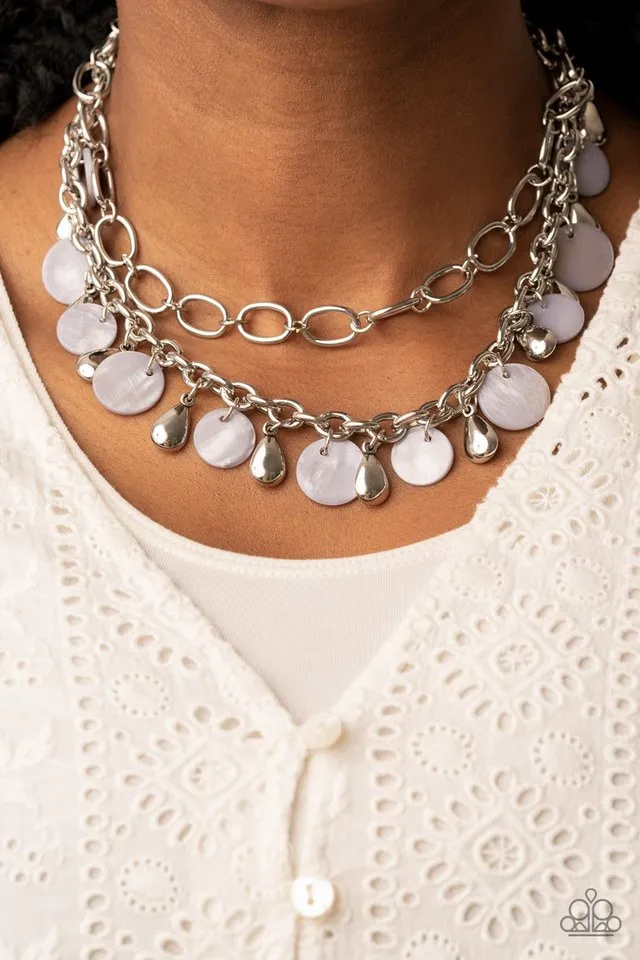 Paparazzi Necklace ~ Beachfront Fabulous - Silver