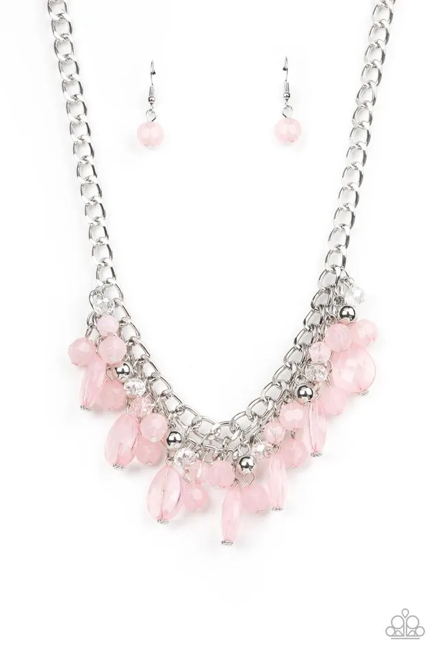 Paparazzi Necklace ~ Beachside Dance - Pink
