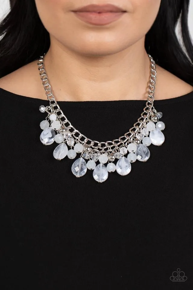 Paparazzi Necklace ~ Beachside Dance - White