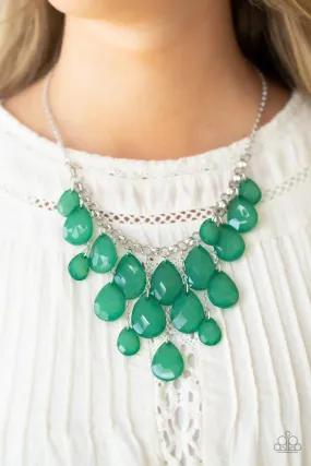Paparazzi Necklace ~ Front Row Flamboyance - Green