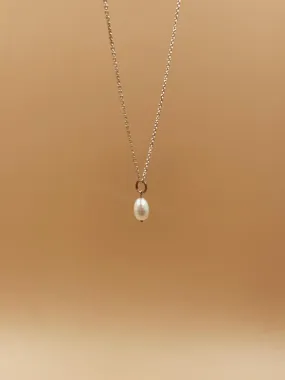 Pearl Egg Sterling Silver Necklace