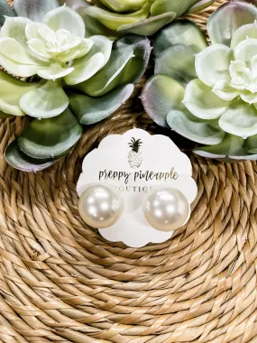 Pearl Post Earring