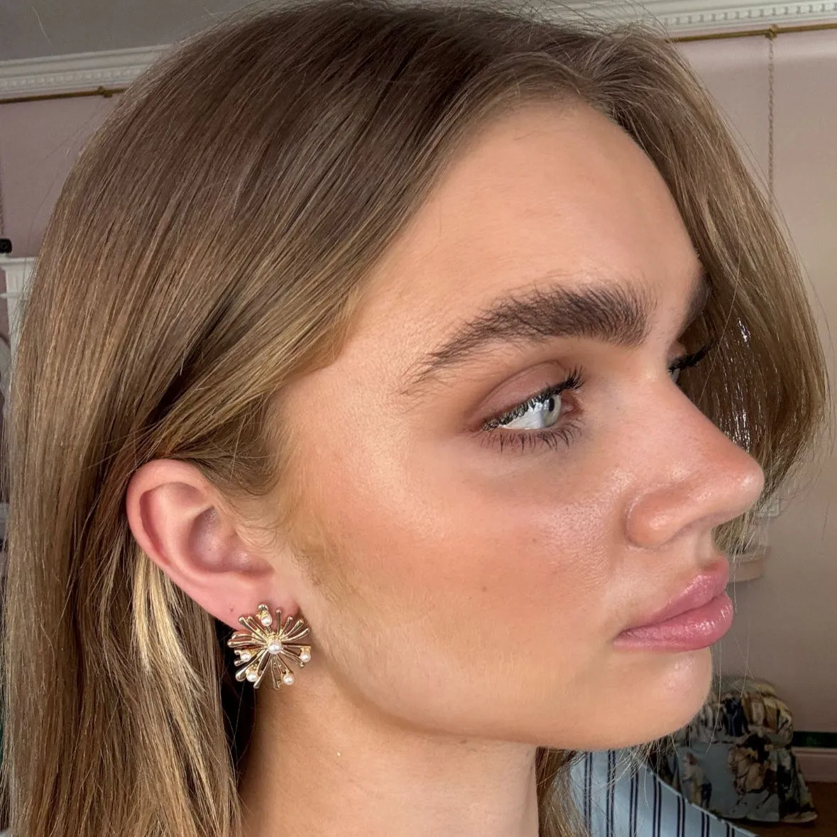 Pearl Star Studs: The Penny