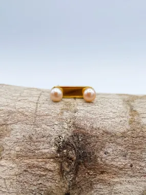 Pearl Stud Earrings on 925 Sterling Silver