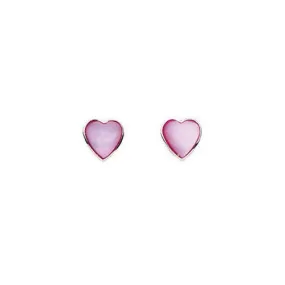 Pink Mother of Pearl Stud Earrings