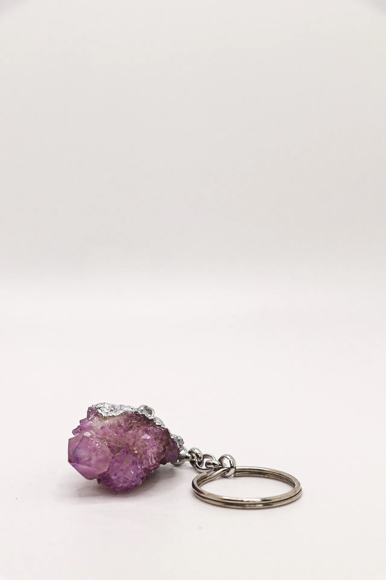 Purple Spirit Quartz Keychain