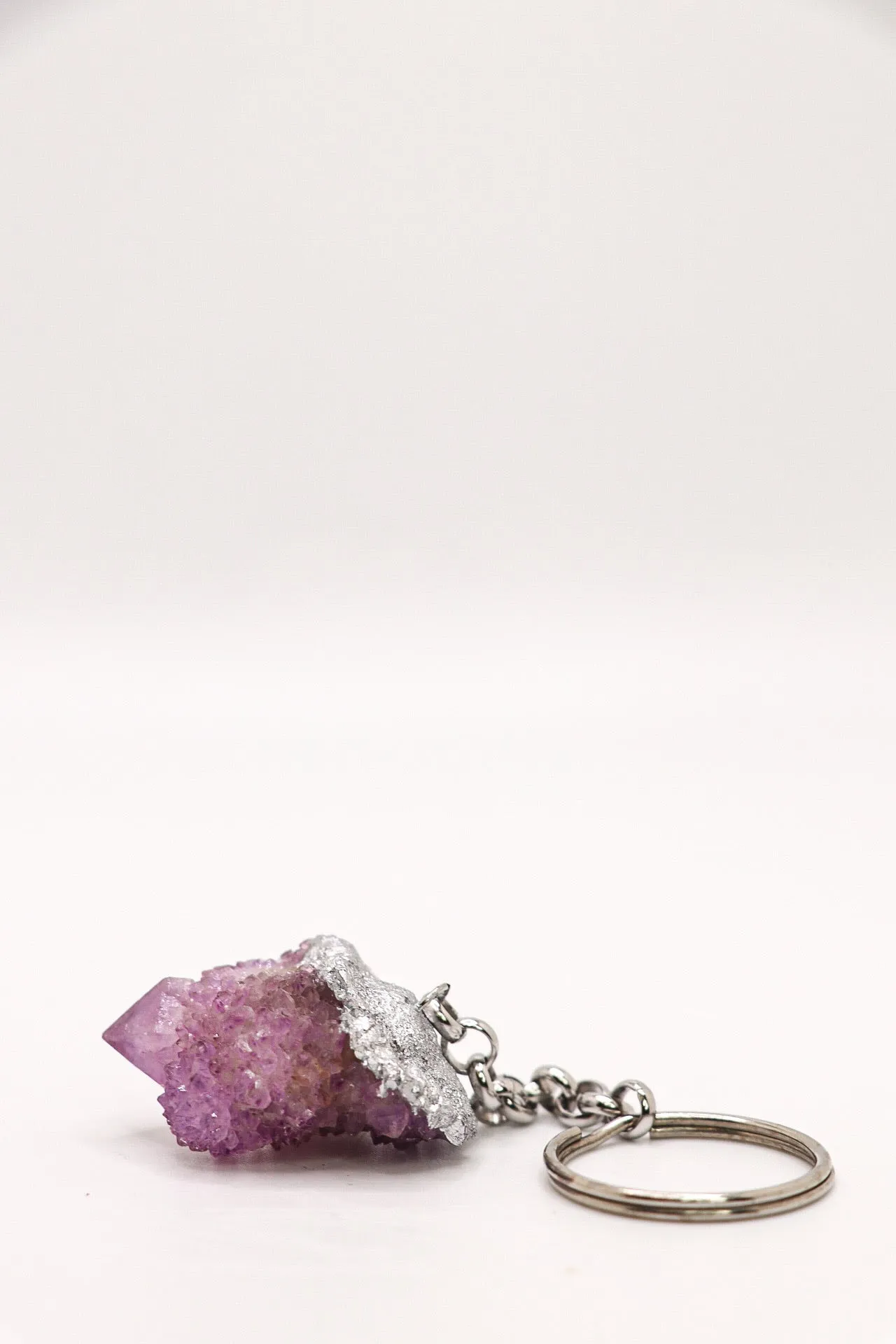 Purple Spirit Quartz Keychain