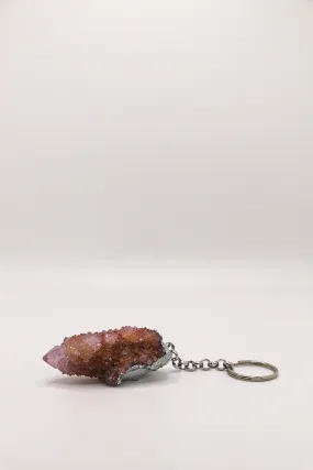 Purple Spirit Quartz Keychain