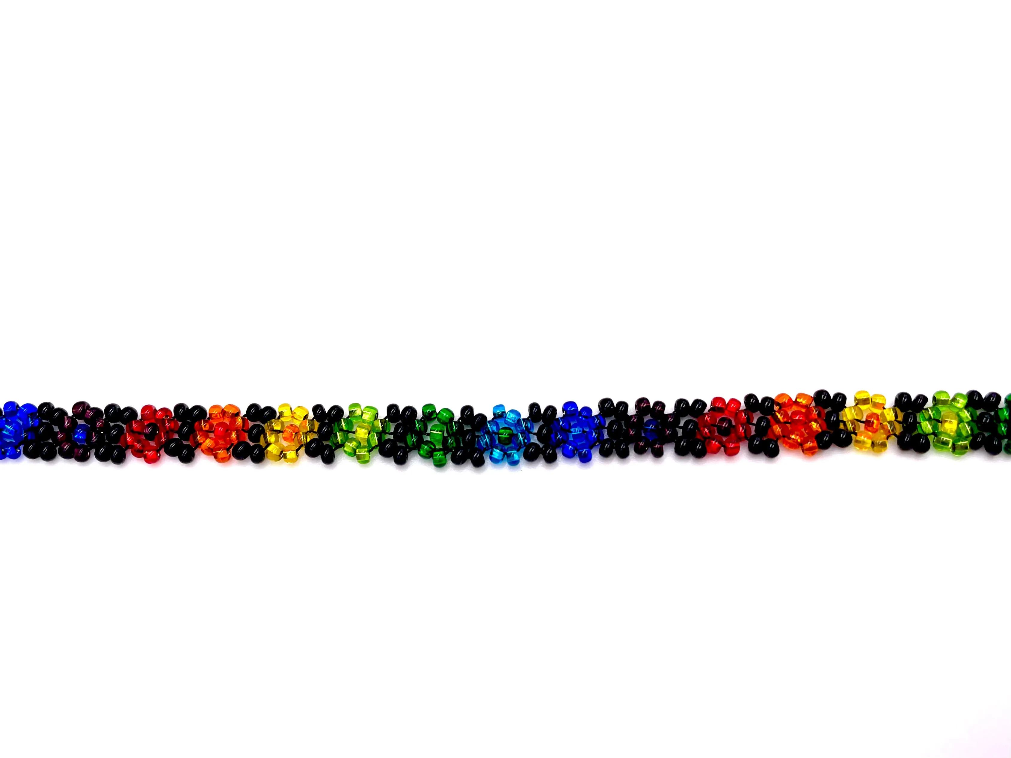Rainbow Daisy Flower Bracelet