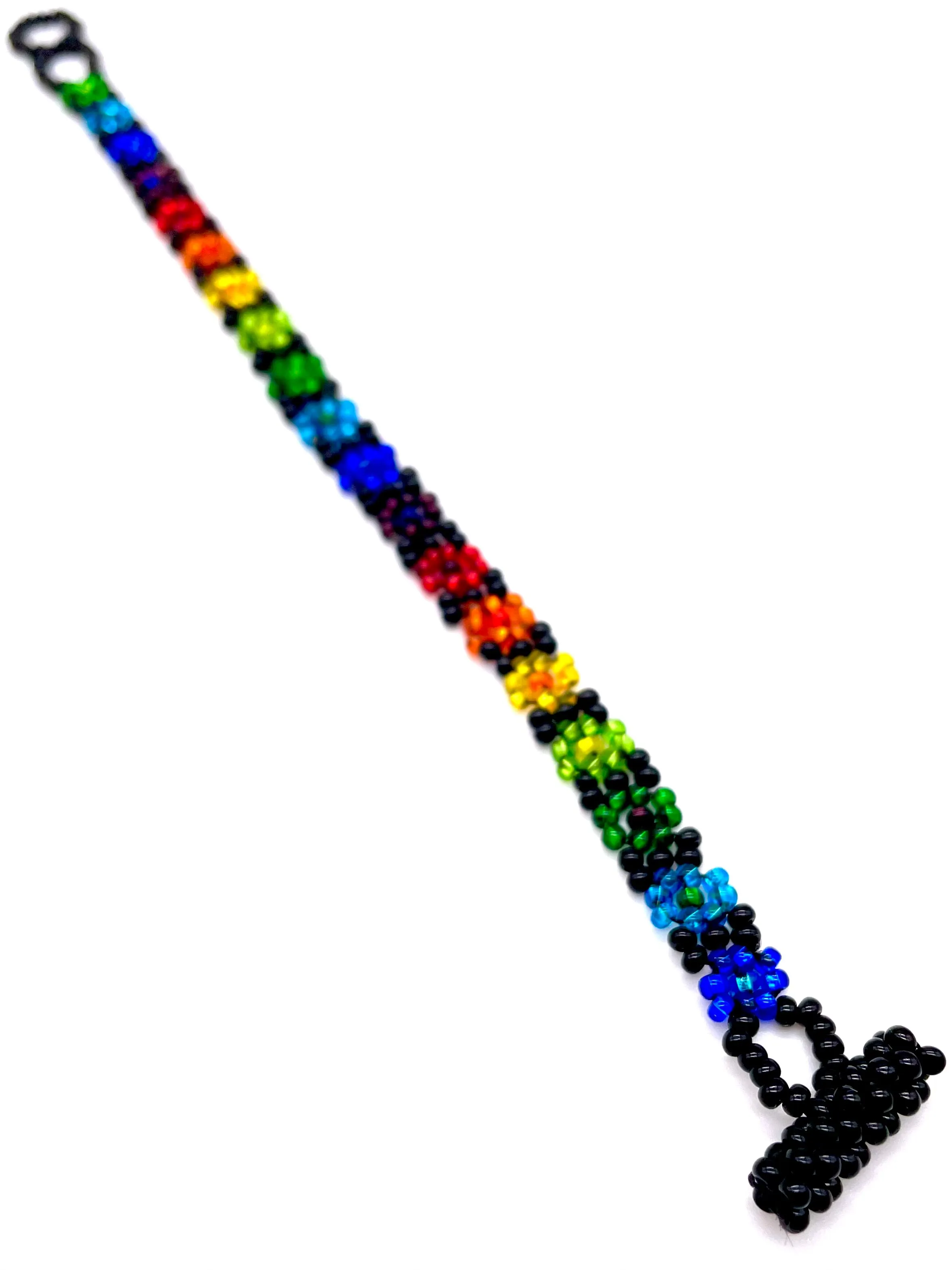 Rainbow Daisy Flower Bracelet