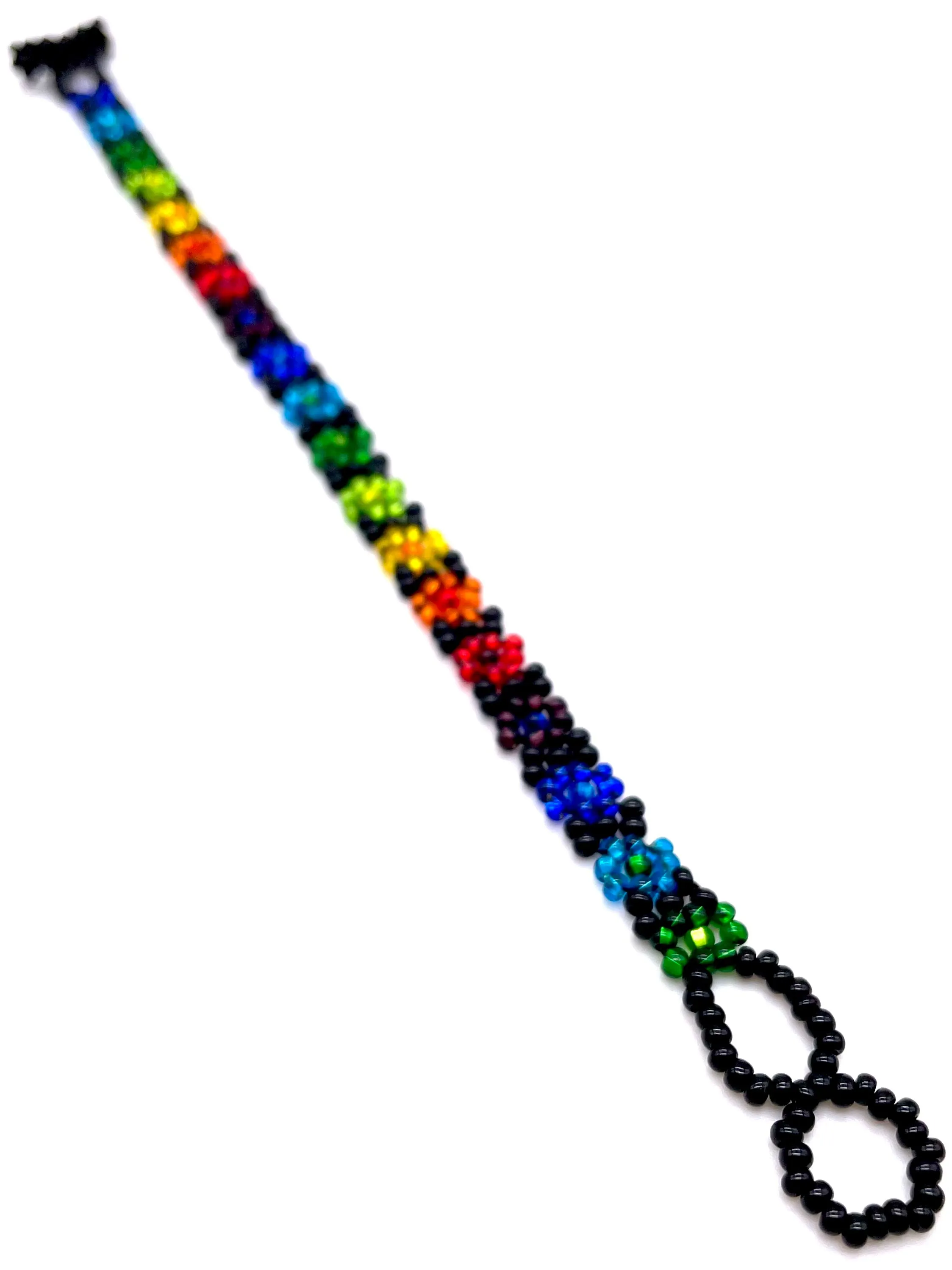 Rainbow Daisy Flower Bracelet