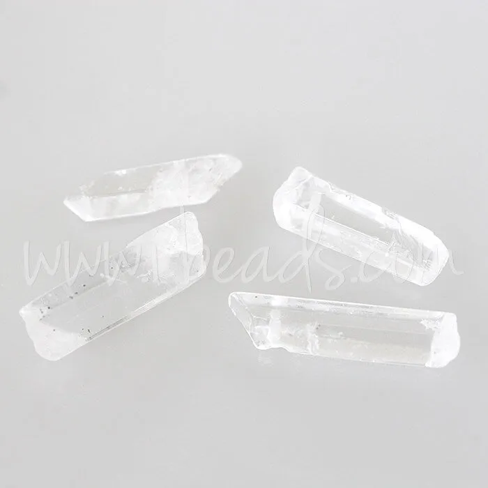 Raw crystal quartz pendants crystal (4)