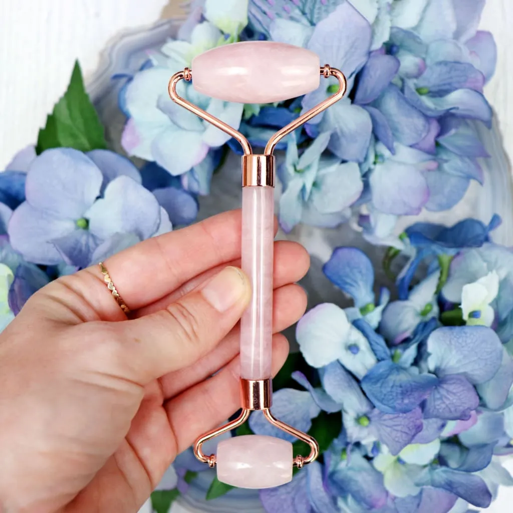 Rose Quartz Crystal Face Roller