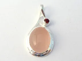 Rose Quartz Drop Pendant