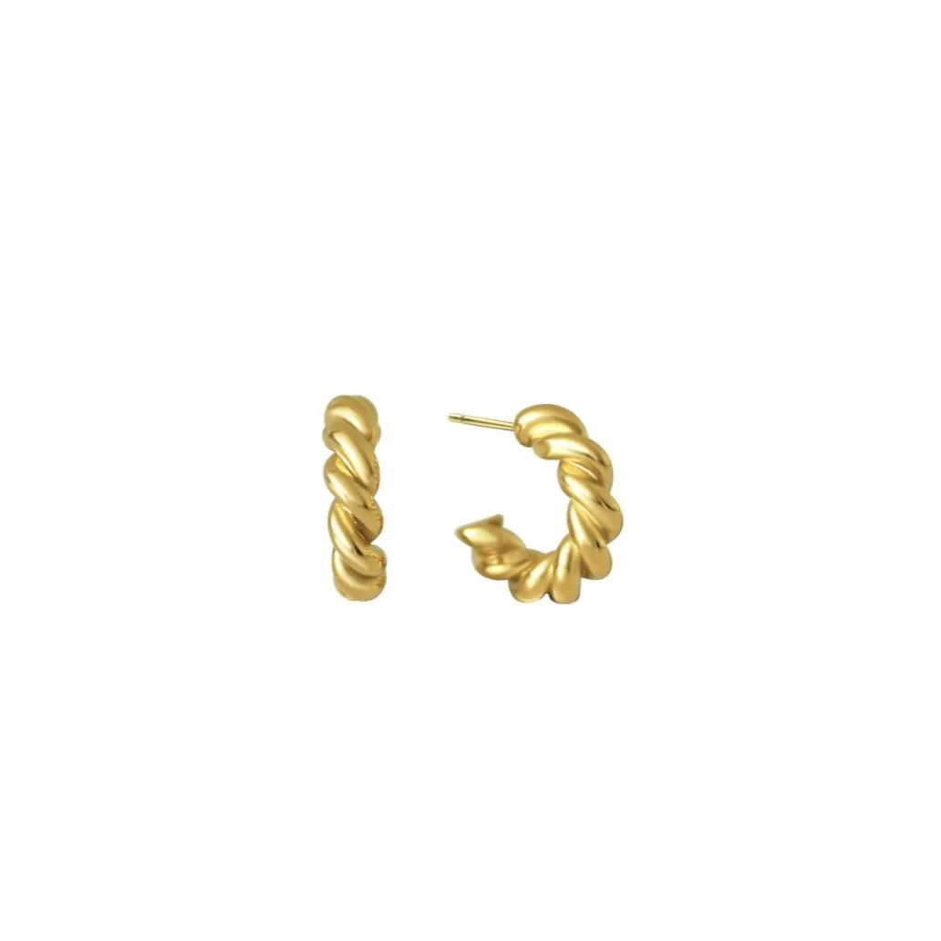 Seraphine Twisted Hoop Earrings