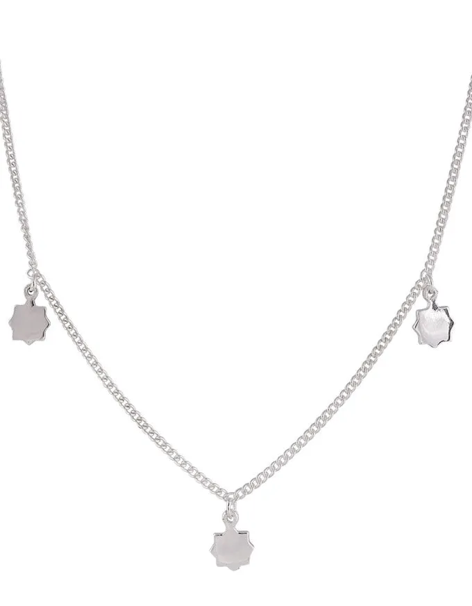 Silver Sunshine Charm Necklace