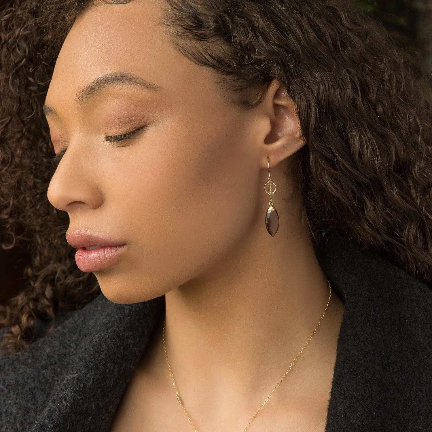 Smokey Cascade Earrings