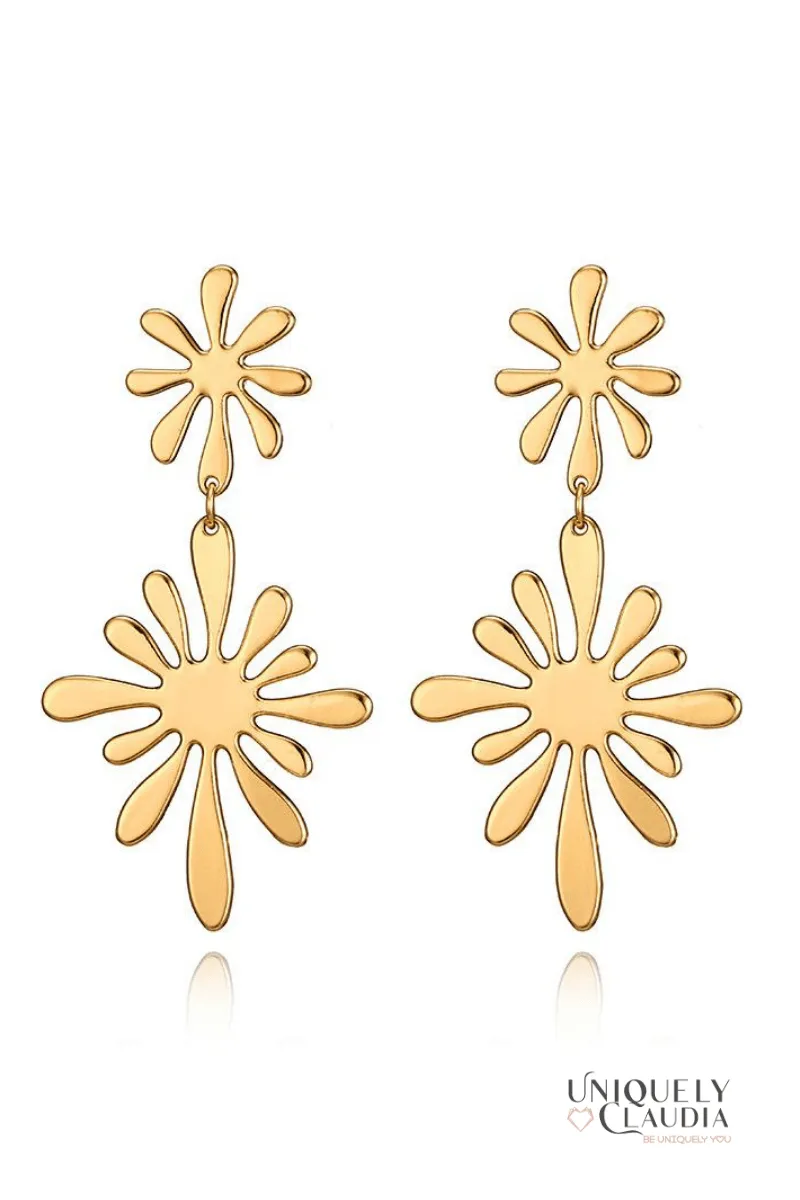 Stella Double Flower Earrings
