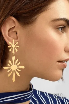 Stella Double Flower Earrings