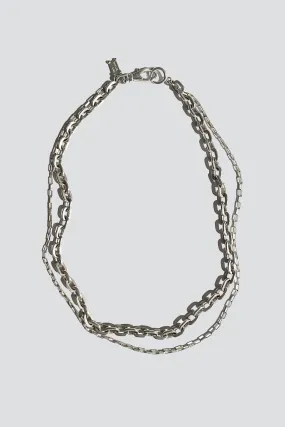 Sterling Double Chain Necklace